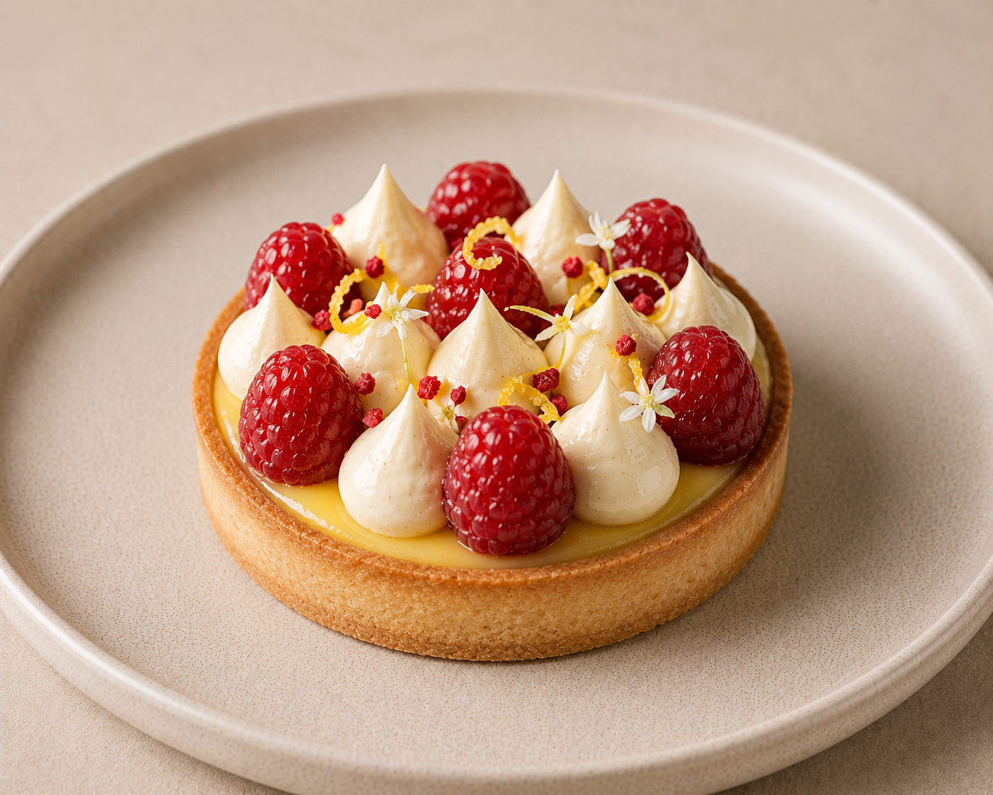 Lemon Raspberry Tart