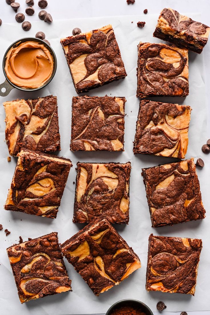 Peanut Butter Swirl Brownie