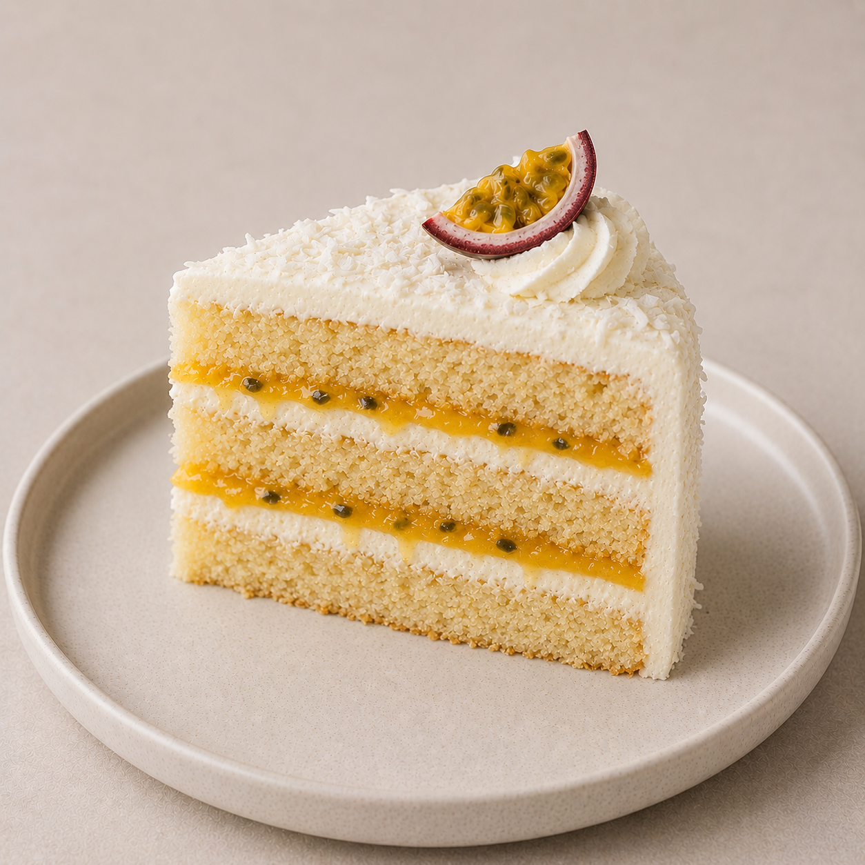Coconut Passionfruit Cake