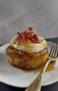 Maple Bacon Baked French Toast Cinnamon Roll