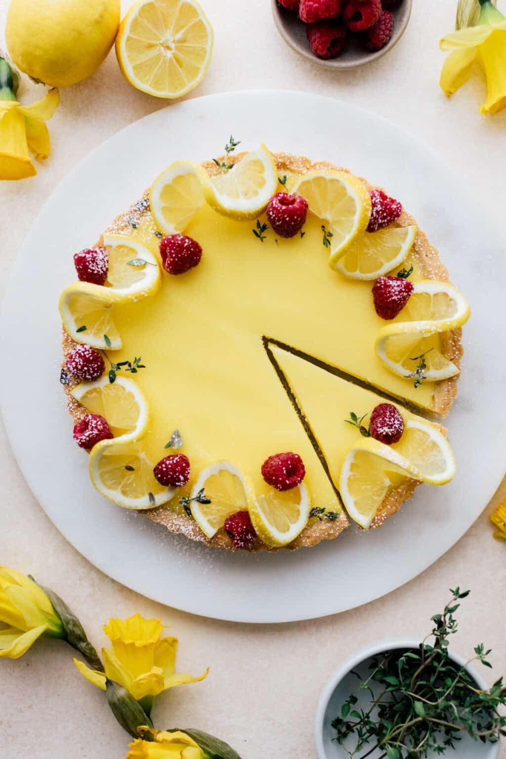 Lemon Raspberry Tart