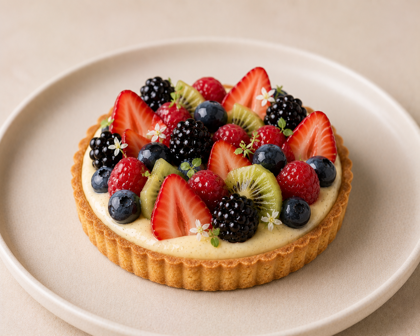 Vanilla Bean Fruit Tart